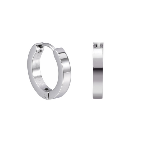 ER300W B.Tiff Hoop Stainless Steel Earrings