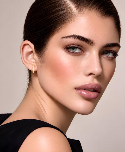 ER246G B.Tiff L-Bar Gold Plated Stainless Steel Earring