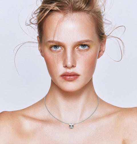 PT104W B.Tiff Pavé Trellis Pendant Necklace