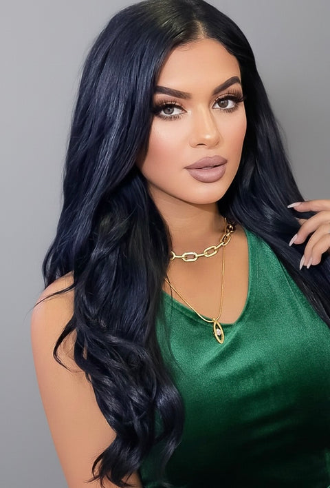 C200G B.Tiff High Polish Paperclip Gold Plated Stainless Steel Chain Necklace