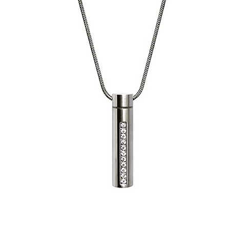 PT1004S Mini B.Tiff Personalized Oil Diffuser Stainless Steel Pendant Necklace