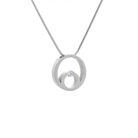 PT105W B.Tiff Stainless Steel Komenco Pendant Necklace