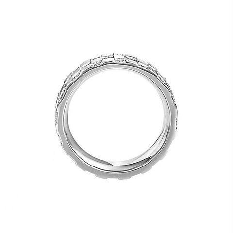 RG104W B.Tiff Pavé Trellis Ring [Wide Band]