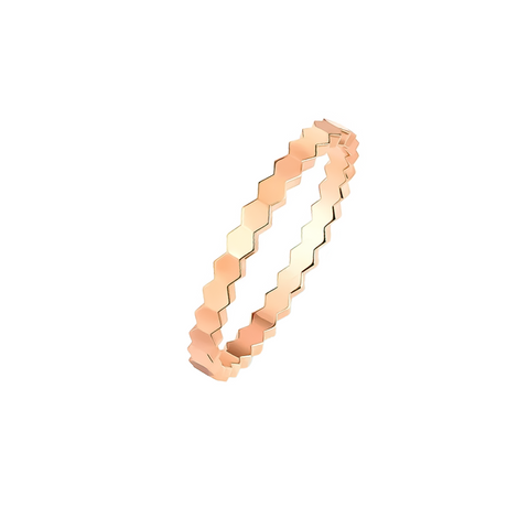 RG109RG B.Tiff Rose Gold Plated Mon Rêve Stainless Steel Ring