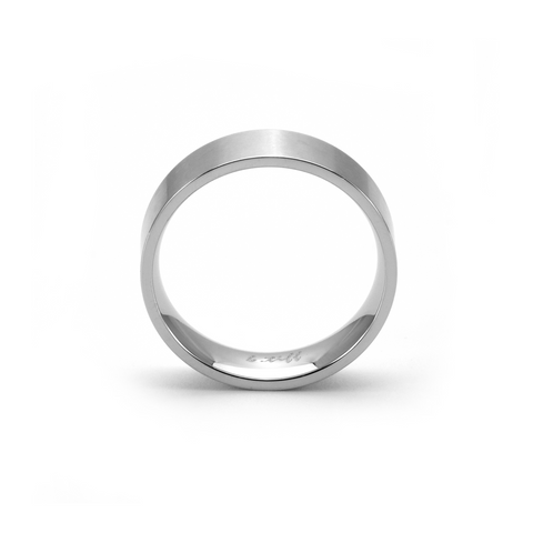RG600W B.Tiff Simplicity 6 Stainless Steel Stacking Plain Ring