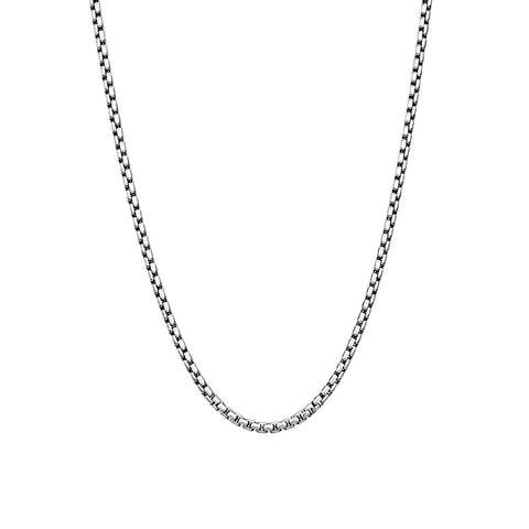 C049W B.Tiff Stainless Steel Round Box Chain