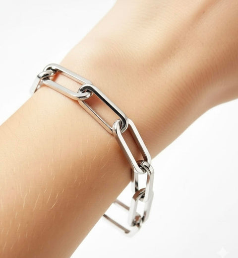 BG860W B.Tiff "Jemma" Link Stainless Steel Bracelet