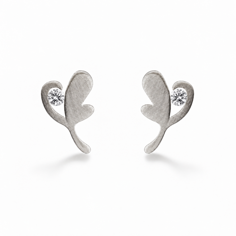 ER102W B.Tiff Lucky Clover Stainless Steel Earrings