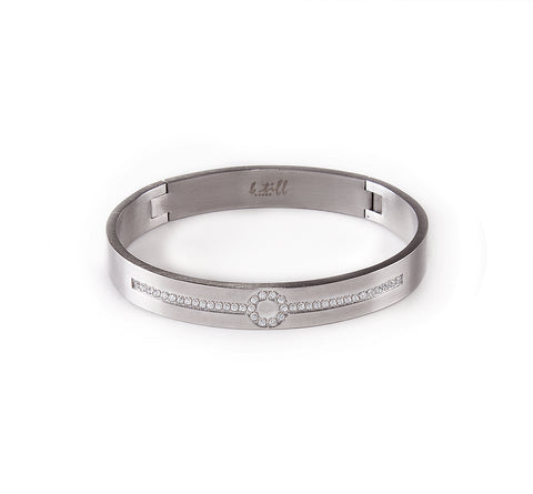 BG1010W B.Tiff Prosperity Stainless Steel Bangle Bracelet