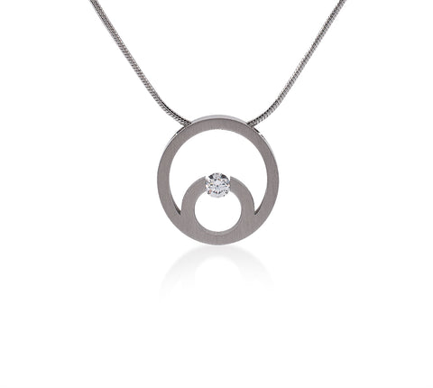 PT105W B.Tiff Stainless Steel Komenco Pendant Necklace