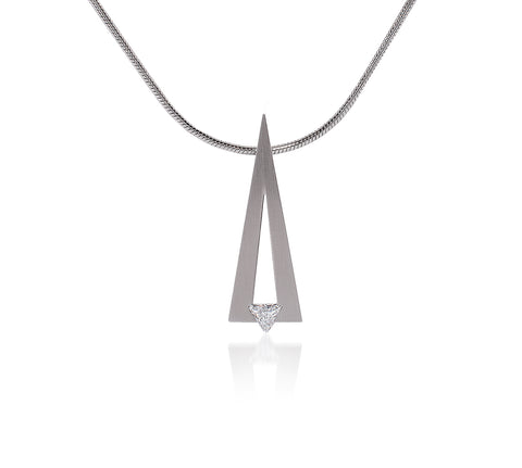 PT123W B.Tiff Sago Stainless Steel Pendant Necklace