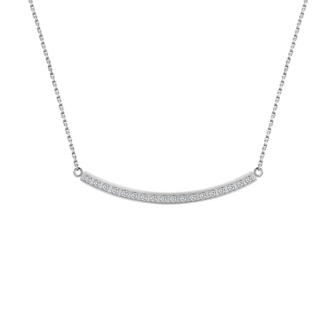 PT324B B.Tiff Mini "Smile" Anodized Titanium Stainless Steel Adjustable Pendant Necklace
