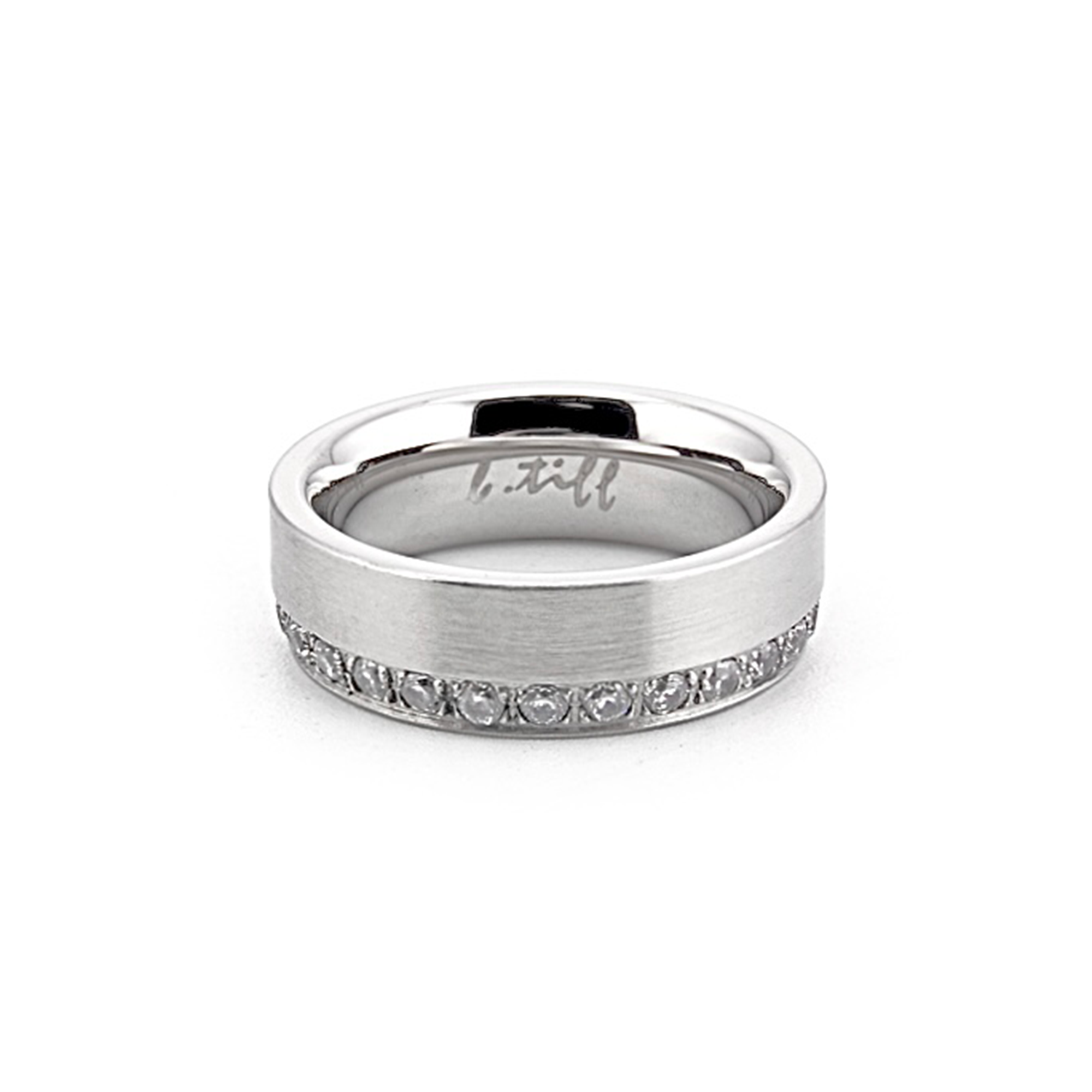 RG118W B.Tiff Offset Stainless Steel Eternity Ring – B.Tiff New York ...